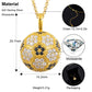 Soccer Fan Jewelry Luxury Gold Plated 925 Silver Moissanite Football Charm Pendant Necklace