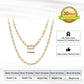 Solid 925 Sterling Silver Chain - 14K Gold Necklace