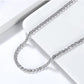 Solid 925 Sterling Silver - Italian Handmade 3.5mm  Necklace