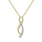 Solid Gold Dainty Fine Jewelry - Moissanite Diamond  Infinity Necklace