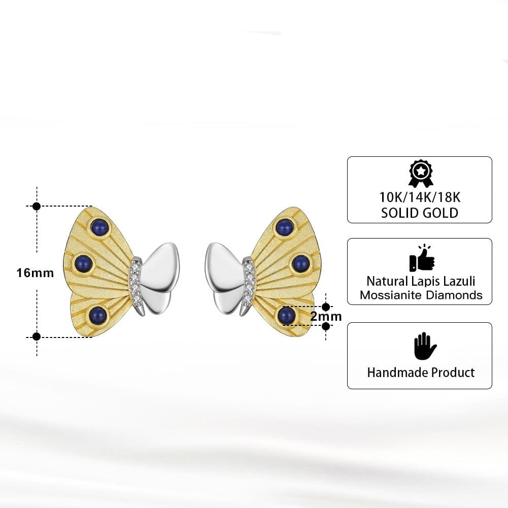 natural gold gemstone earrings