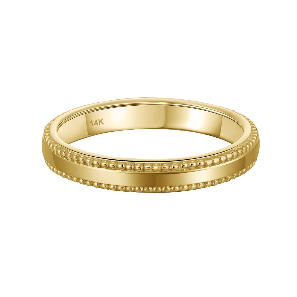 Stackable Rings - Gold Wedding Band