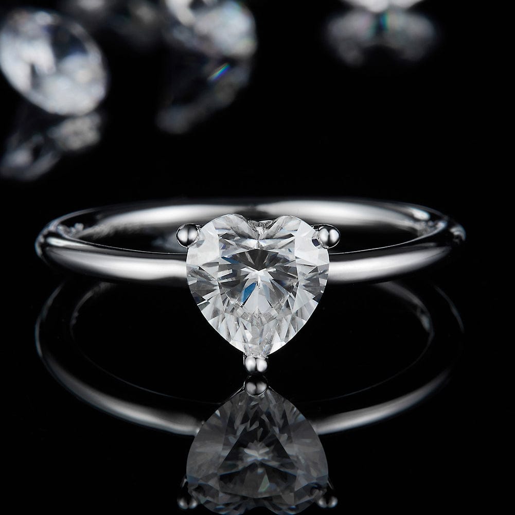 vvs moissanite diamond engagement ring