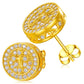 TQE0069-Gold Gold Plated Hip Hop Jewelry 925 Sterling Silver VVS Moissanite Diamond Prayer Stud Earrings