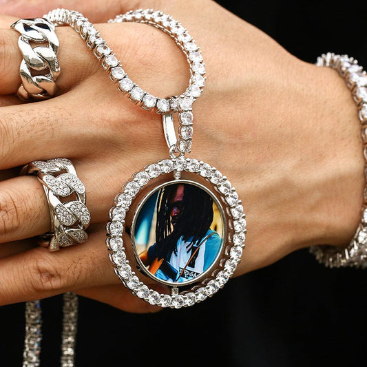 Custom Sublimation Rotating Pendant