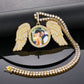 Unique Angel Wing Charms Pendant Punk Style Silver 925 Crystal Custom Photo Pendant