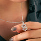 US Dollar Sign Charm Necklace Pendant Silver Moissanite Pendant
