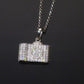 VVS Moissanite Camera Charm Pendant Gold Plated 925 Sterling Silver Pendant Necklace