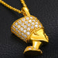 VVS Moissanite Pharaoh Pendant Necklace Fine Jewelry Sterling Silver Diamond Pendant