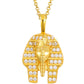 VVS Moissanite Pharaoh Pendant Necklace Hip Hop 18k Gold Plated Diamond Pendant