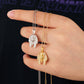 VVS Moissanite Pharaoh Pendant Necklace Hip Hop 18k Gold Plated Diamond Pendant