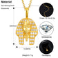 VVS Moissanite Pharaoh Pendant Necklace Hip Hop 18k Gold Plated Diamond Pendant