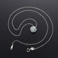 White Gold 925 Sterling Silver 6.5mm - 1 ct VVS Moissanite Diamond Solitaire Pendant Necklace